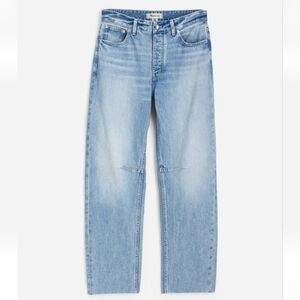 Madewell The Darted Barrel Leg Jean In Rigid Wash